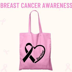 Breast Cancer Awareness Tote Bags Add your name or choose from the others